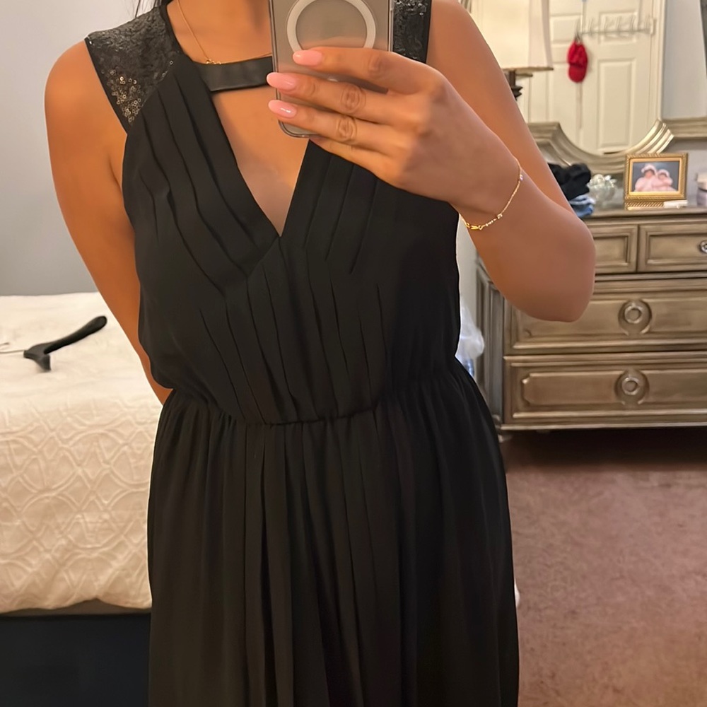Black formal floor length dress